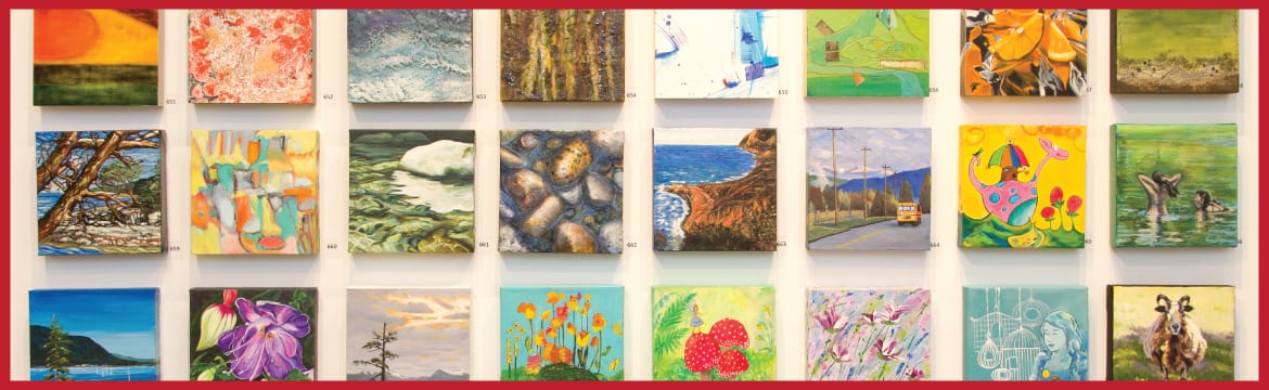 Anonymous Art Show 2017 at the CityScape Community Art Space North Vancouver