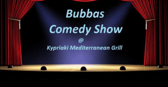 Bubbas Comedy Show at the Kypriaki Mediterranean Grill Restaurant North Vancouver