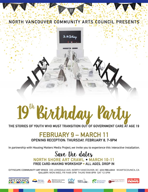 19th Birthday Party at CityScape Community Art Space North Vancouver