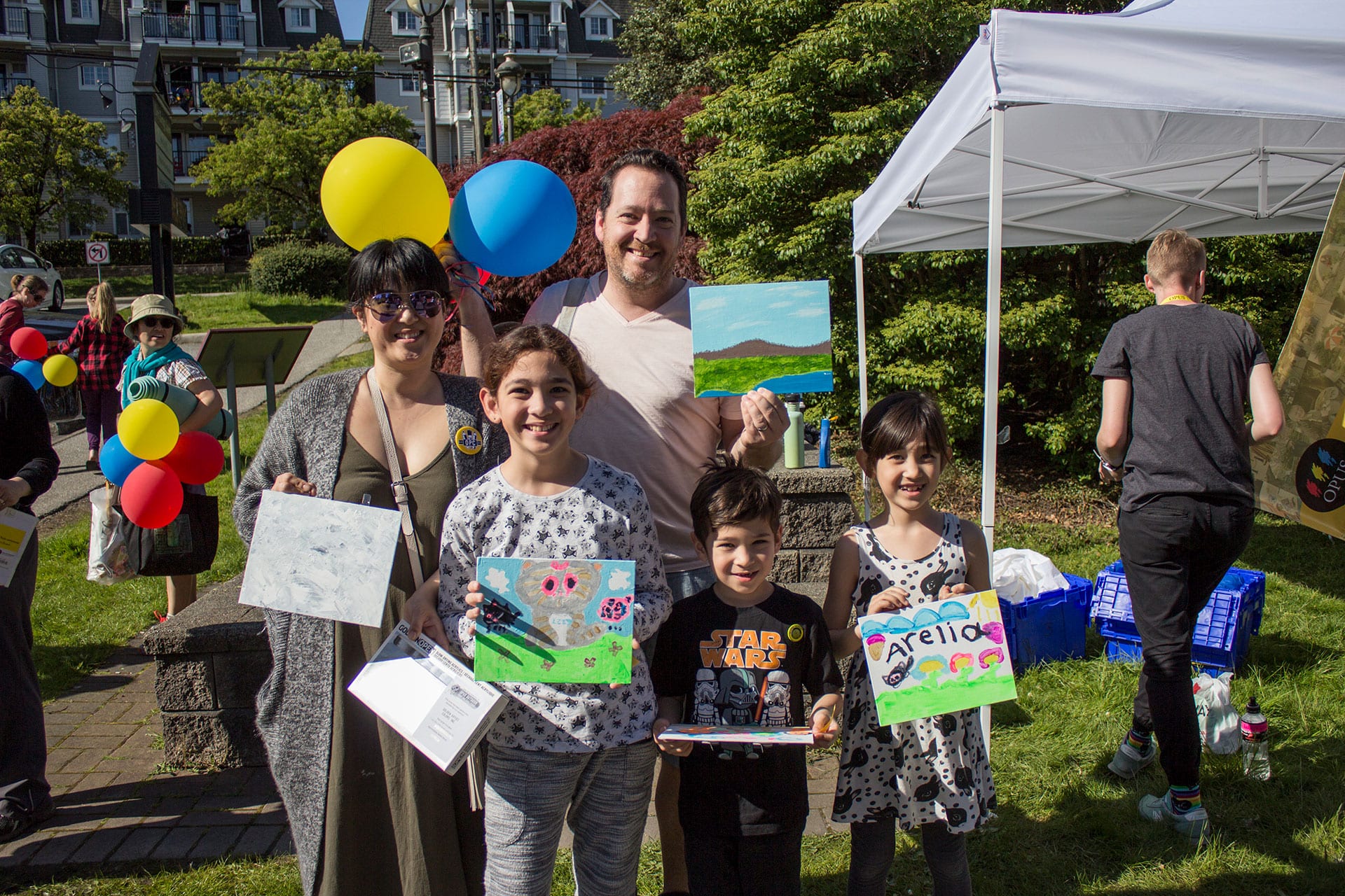 Opus Outdoor Painting Challenge at the Opus Art Supplies North Vancouver