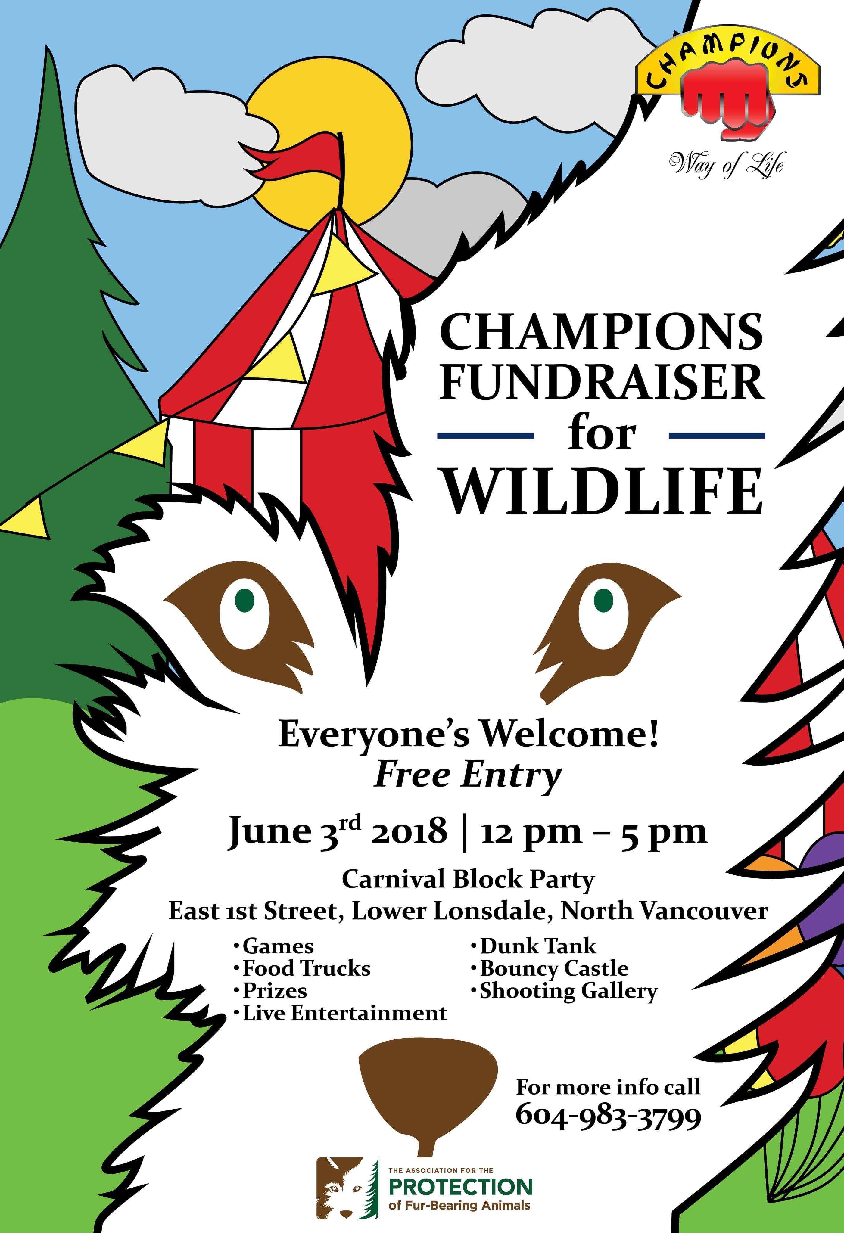 Champions Fundraiser for Wildlife in North Vancouver