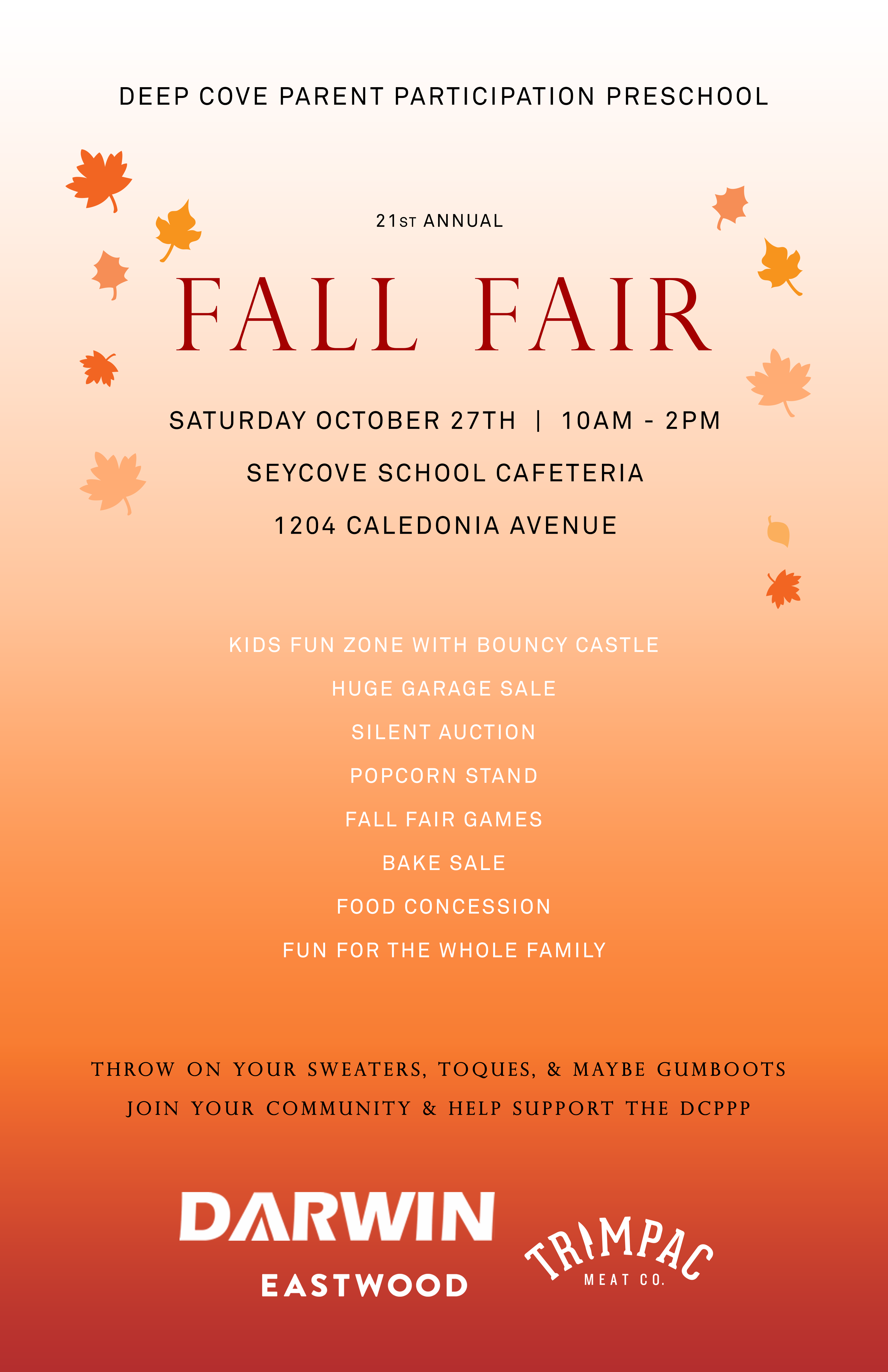 Deep Cove Preschool Fall Fair