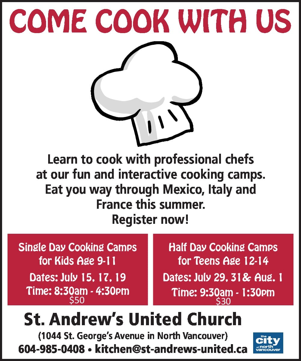 Summer Cooking Camps General North Vancouver, BC