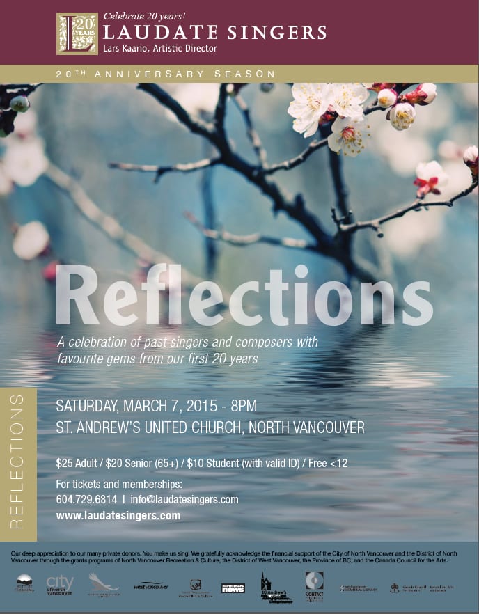 Reflections by Laudate Singers at the St Andrews United Church
