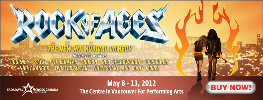 rock of ages broadway in vancouver