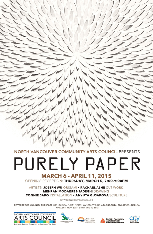 Purely Paper Exhibition at the CityScape Community Art Space