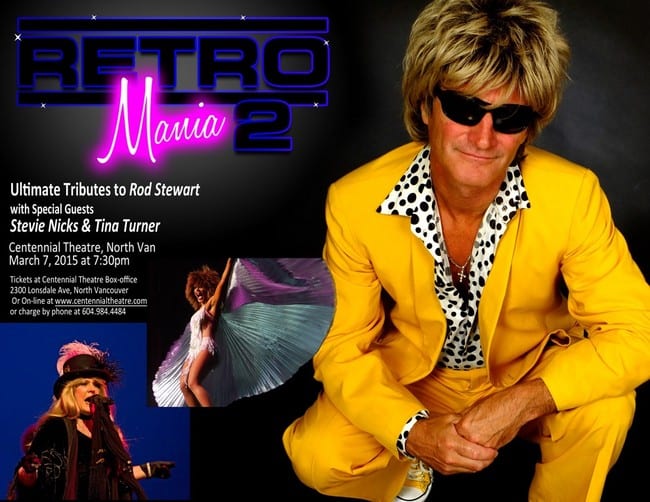 Retro Mania 2 at the Centennial Theatre North Vancouver – Stewart, Turner and Nicks